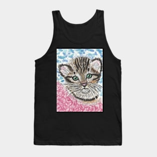 Tabby kitten cat Tank Top